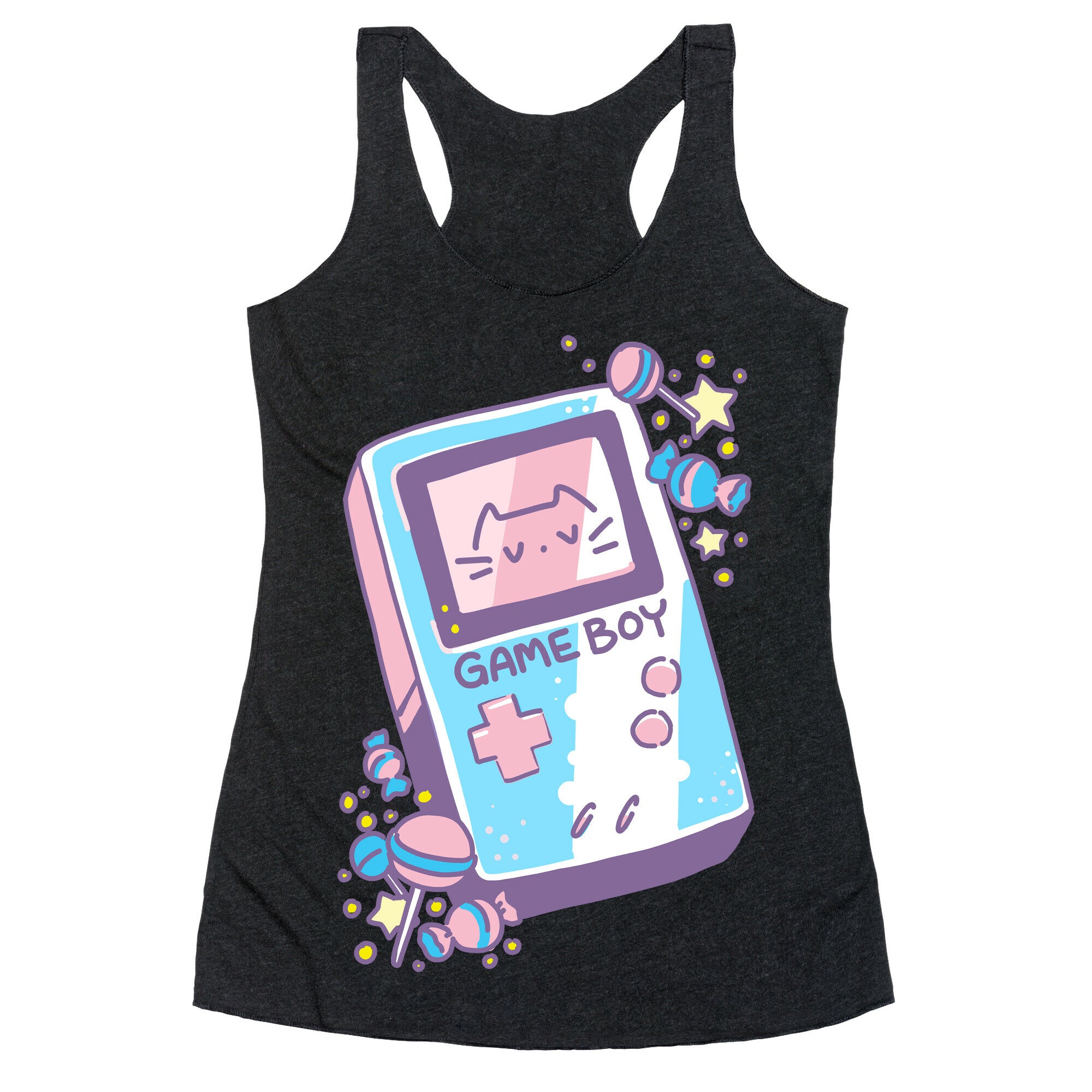 Game Boy - Trans Pride Racerback Tank