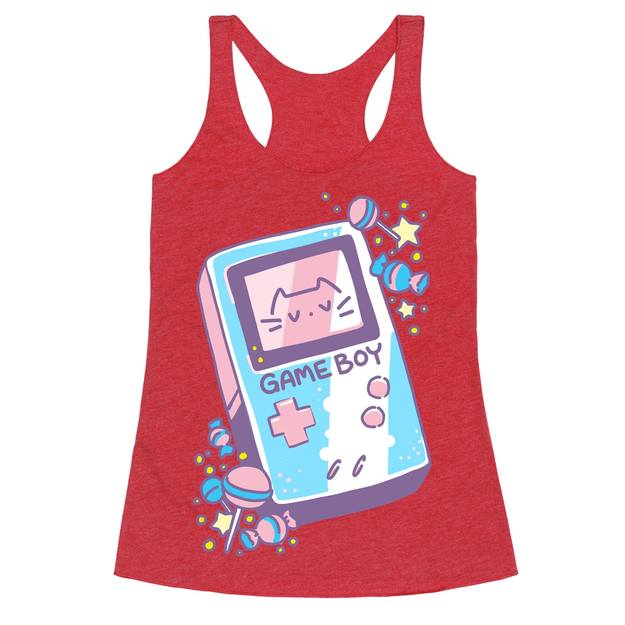 Game Boy - Trans Pride Racerback Tank