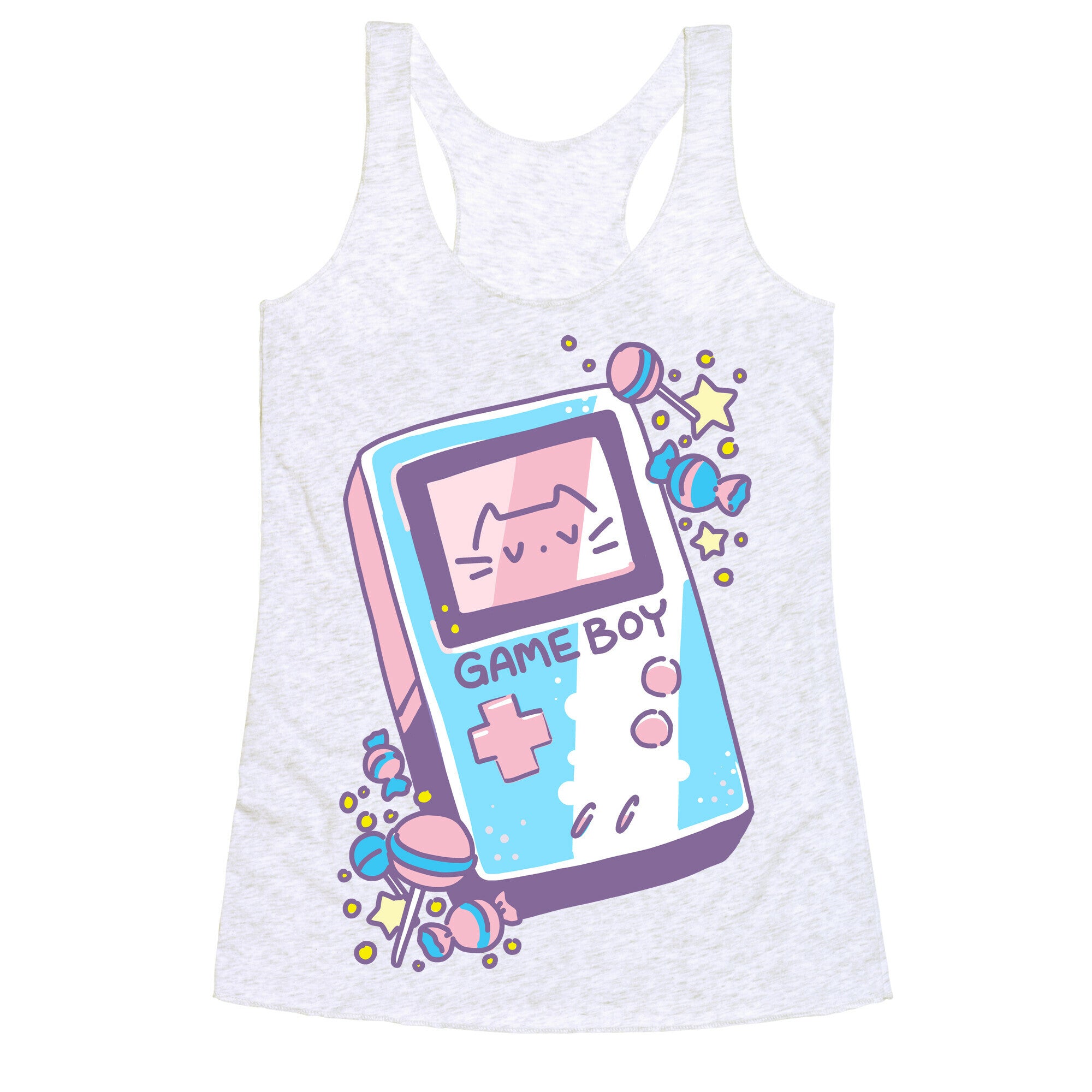 Game Boy - Trans Pride Racerback Tank