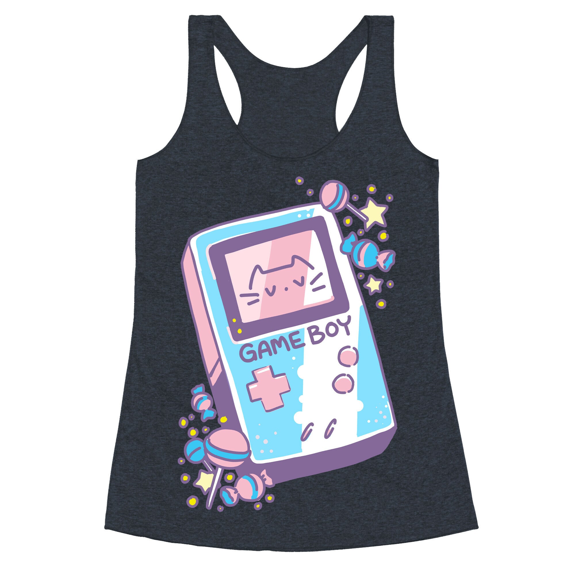 Game Boy - Trans Pride Racerback Tank