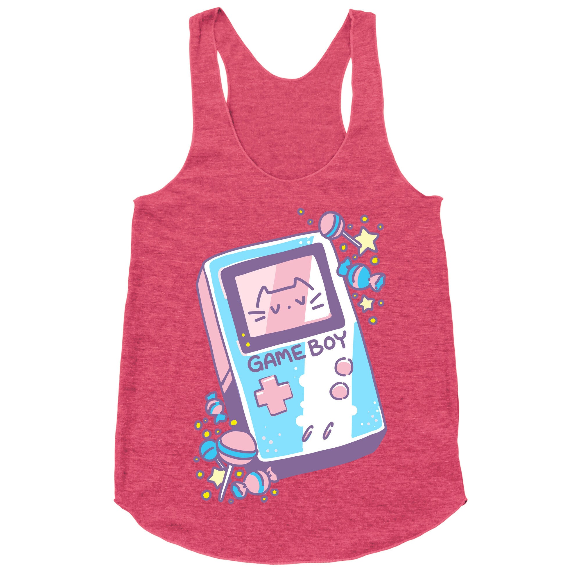 Game Boy - Trans Pride Racerback Tank