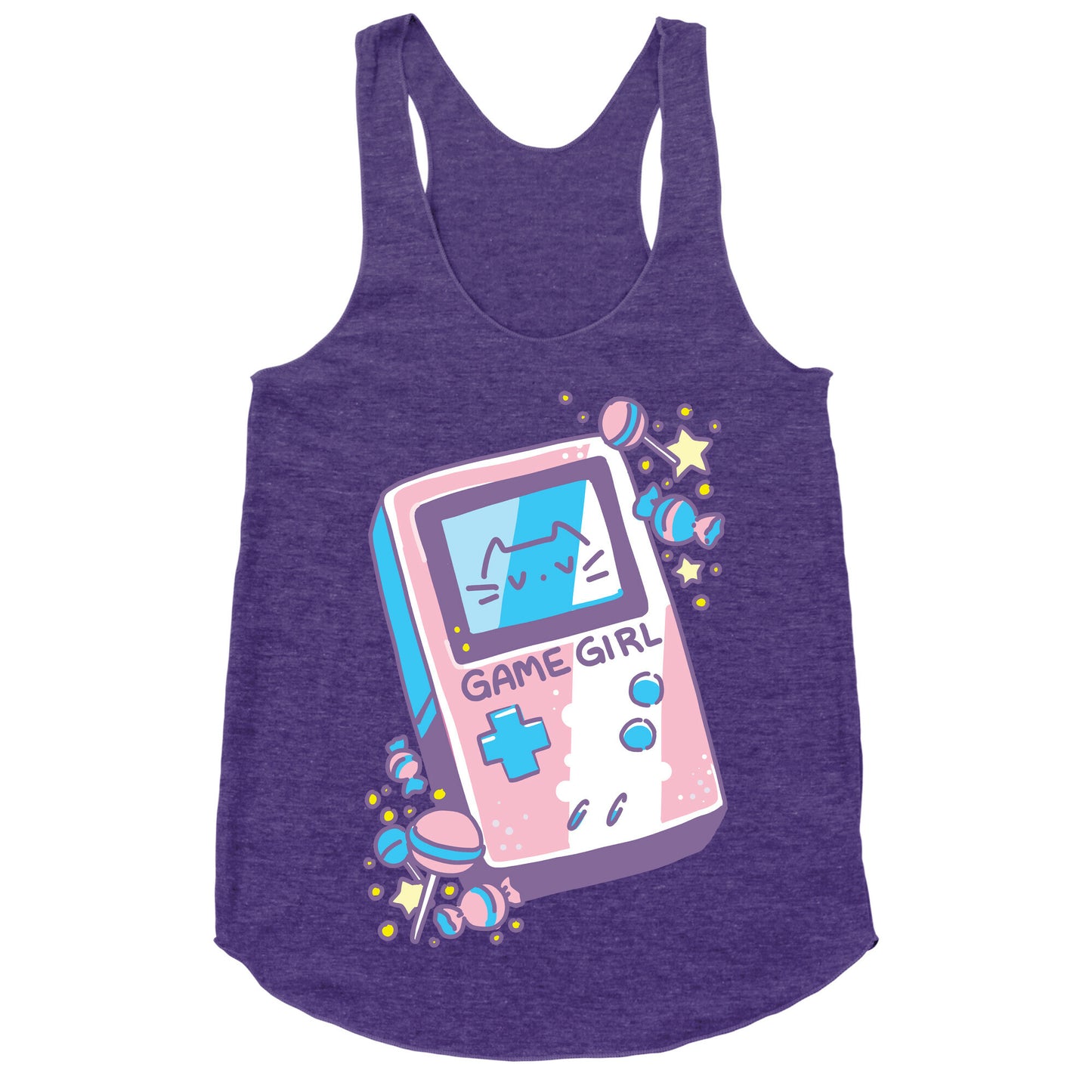 Game Girl - Trans Pride Racerback Tank