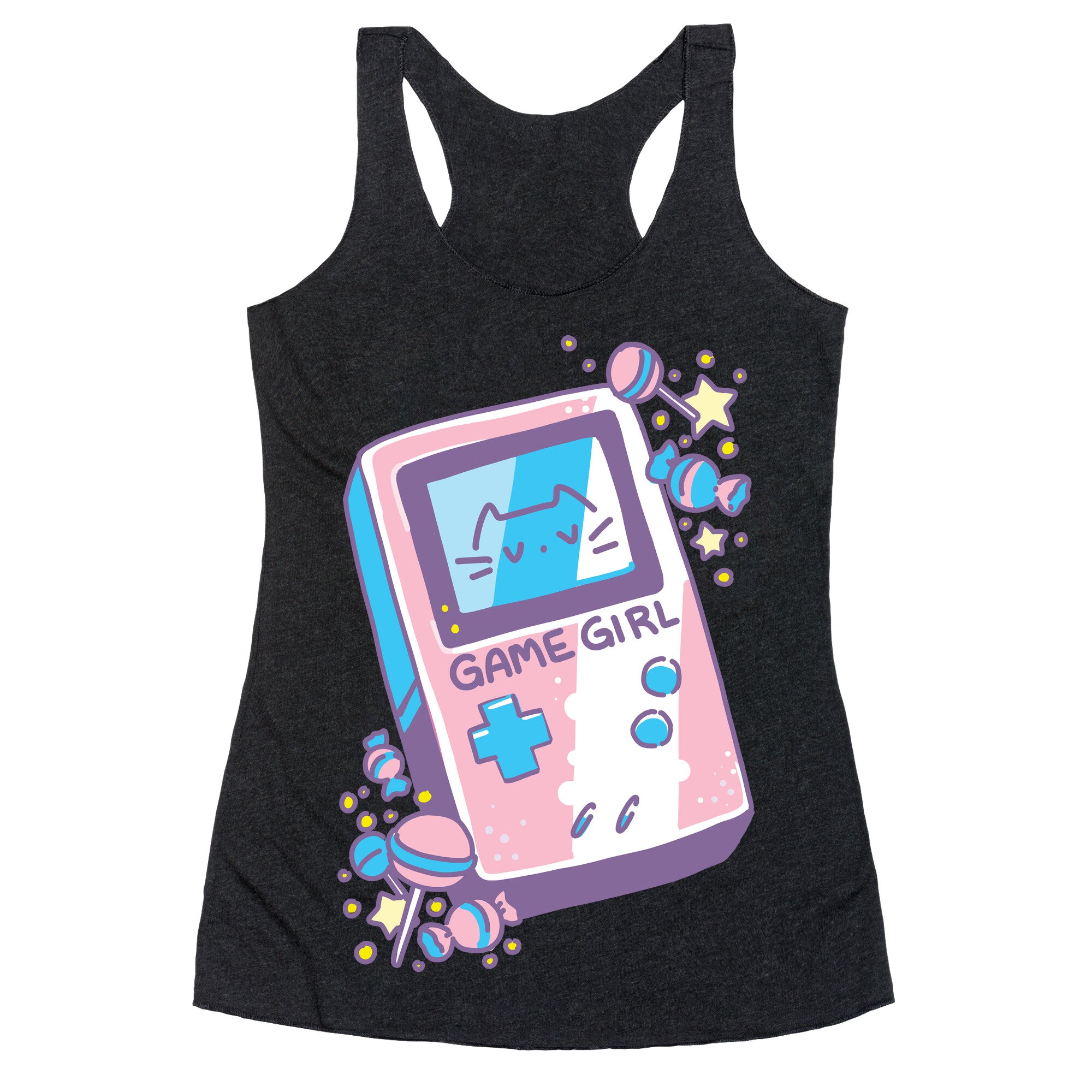 Game Girl - Trans Pride Racerback Tank