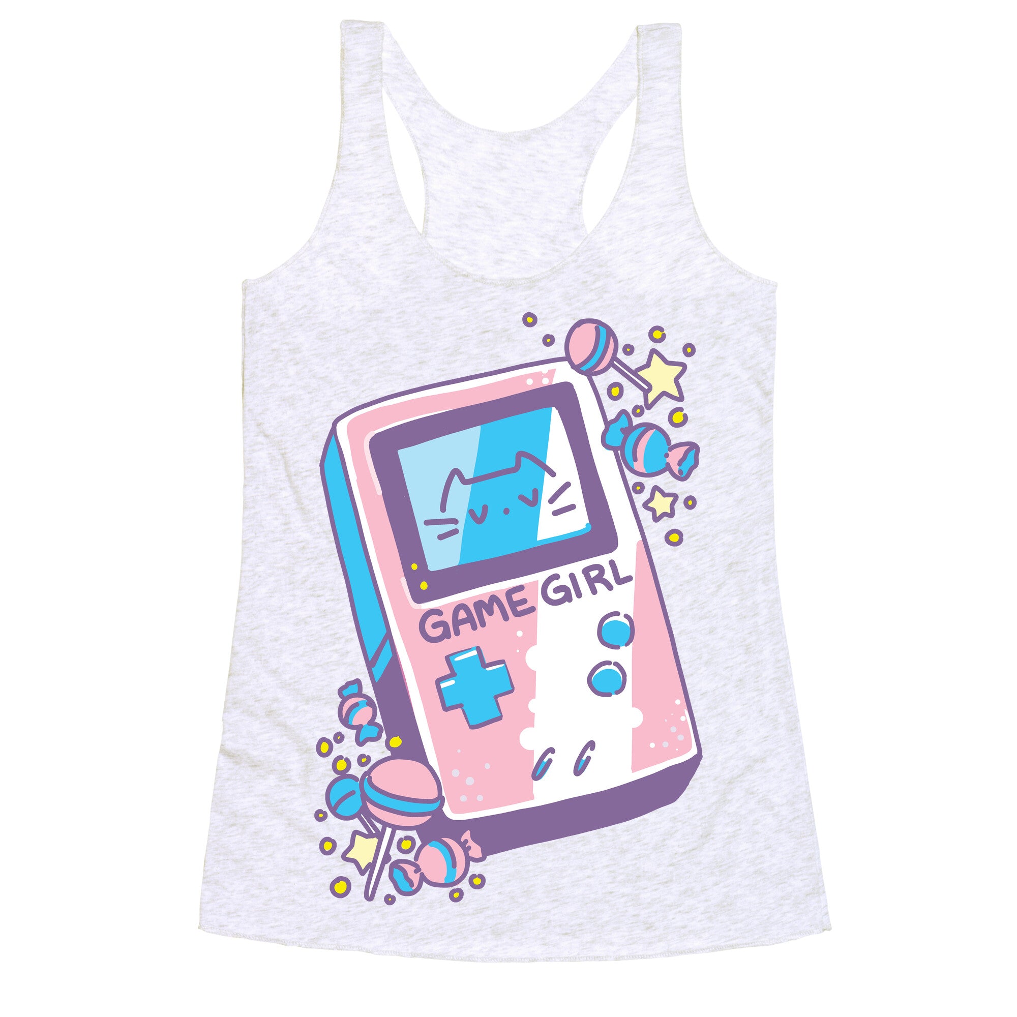Game Girl - Trans Pride Racerback Tank