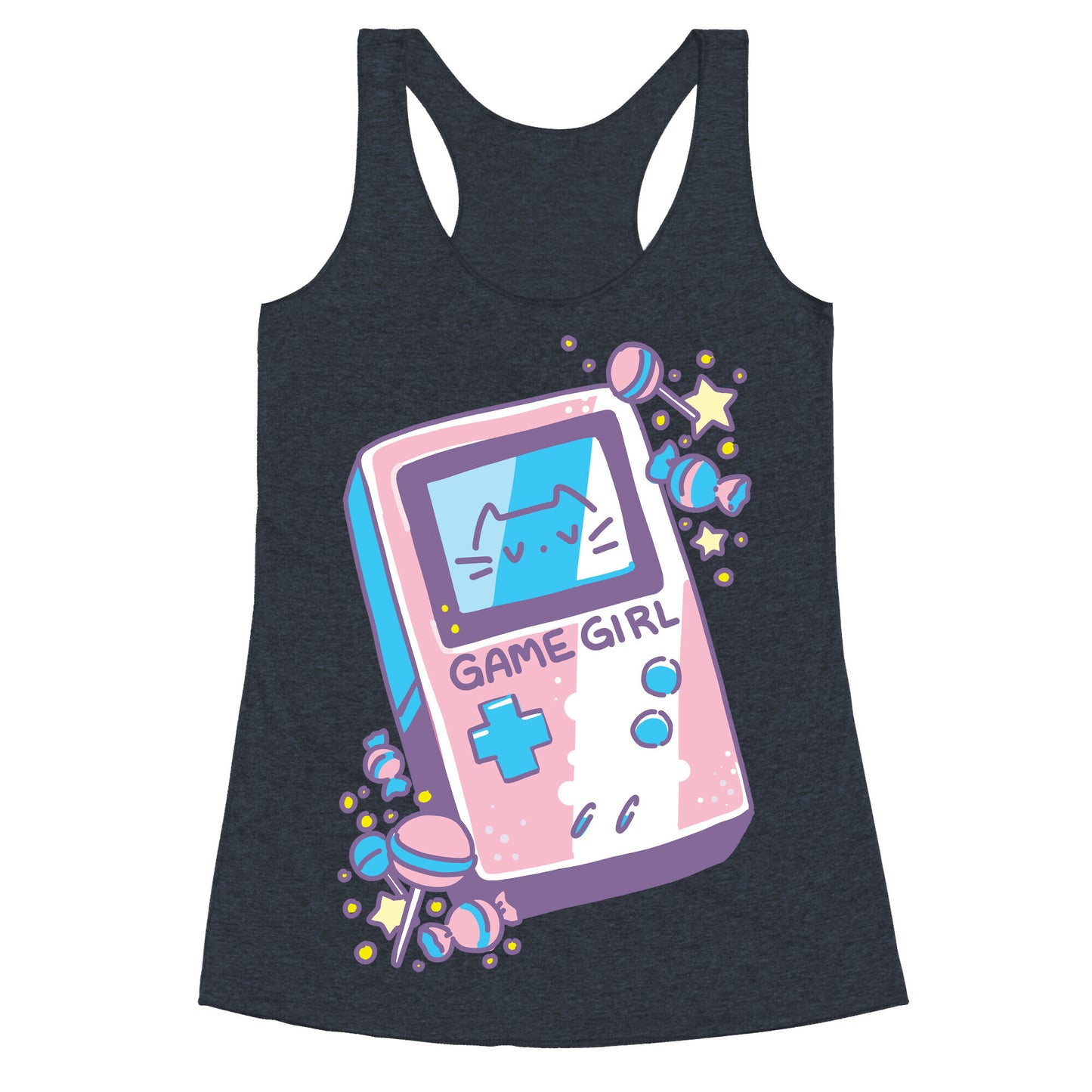 Game Girl - Trans Pride Racerback Tank