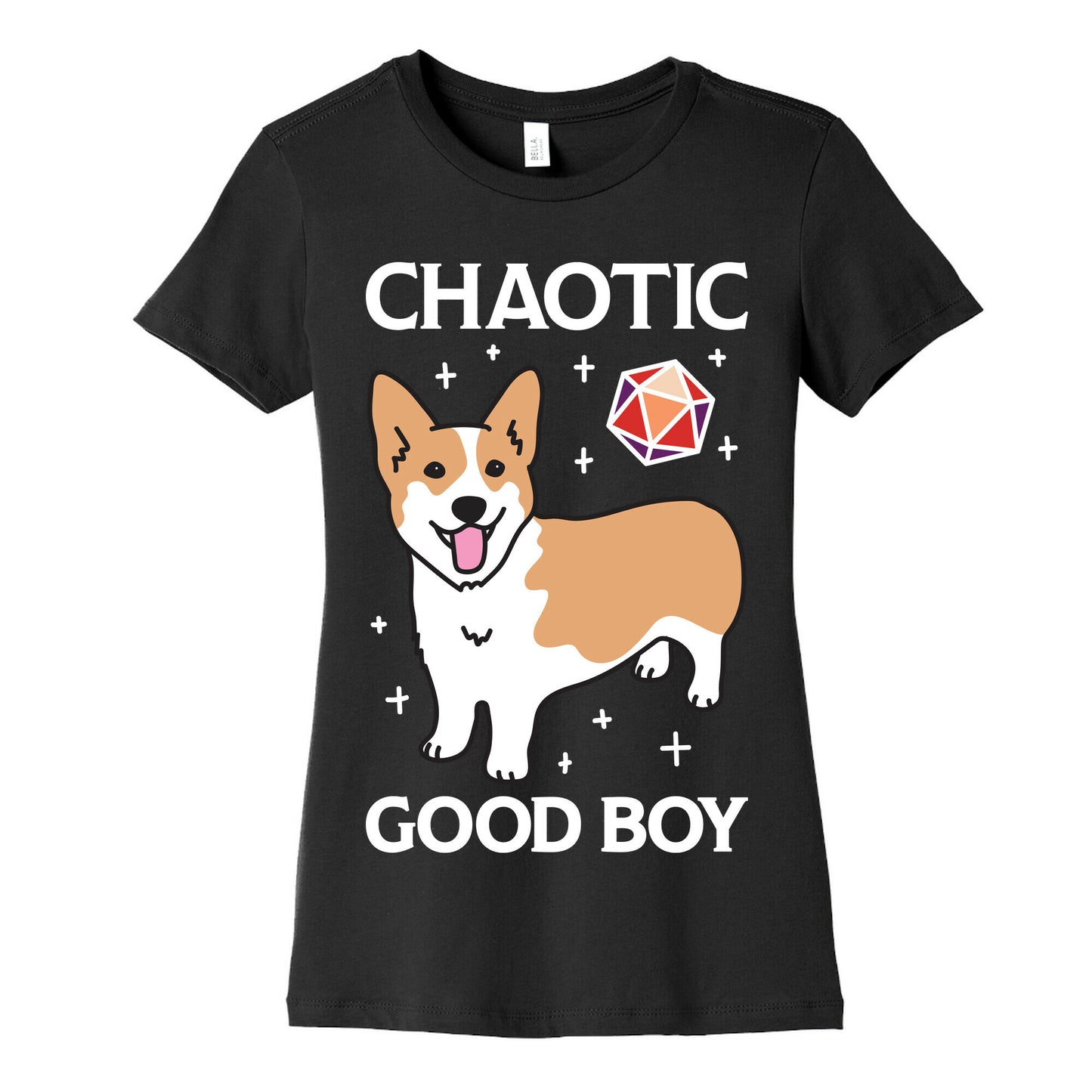 Chaotic Good Boy Corgi Women's Cotton Tee