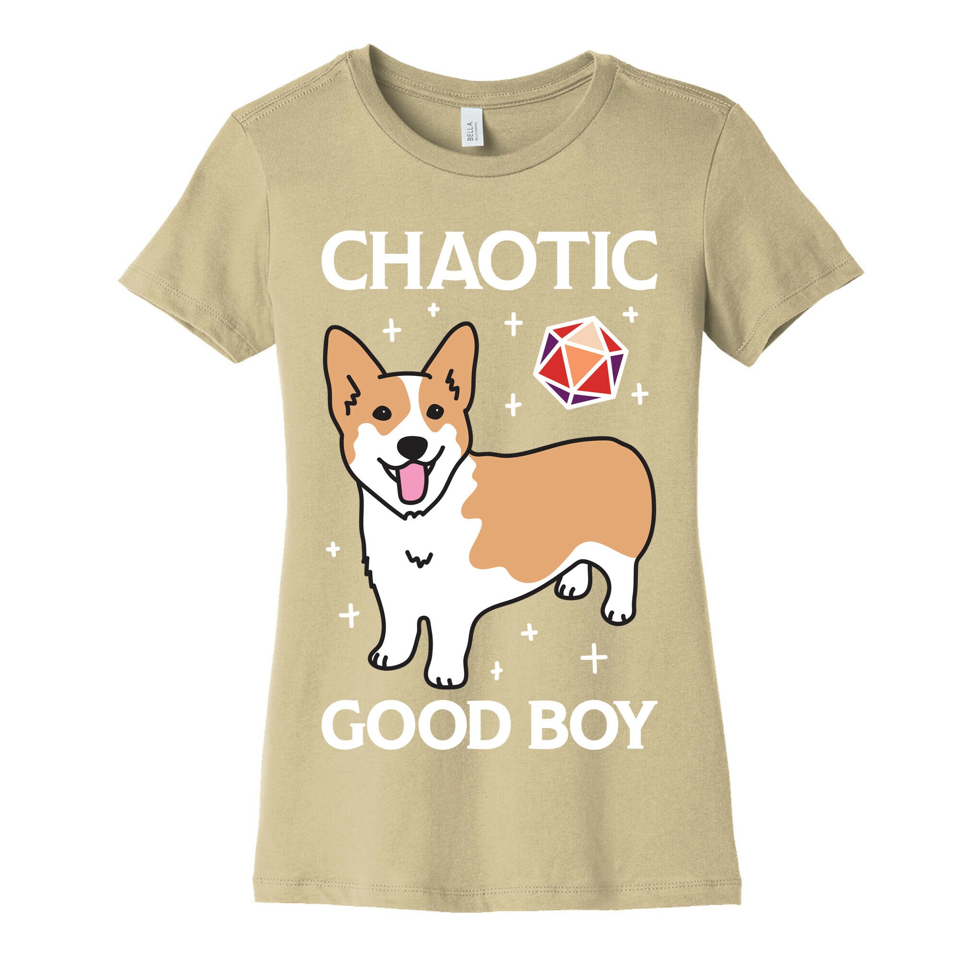 Chaotic Good Boy Corgi Women's Cotton Tee
