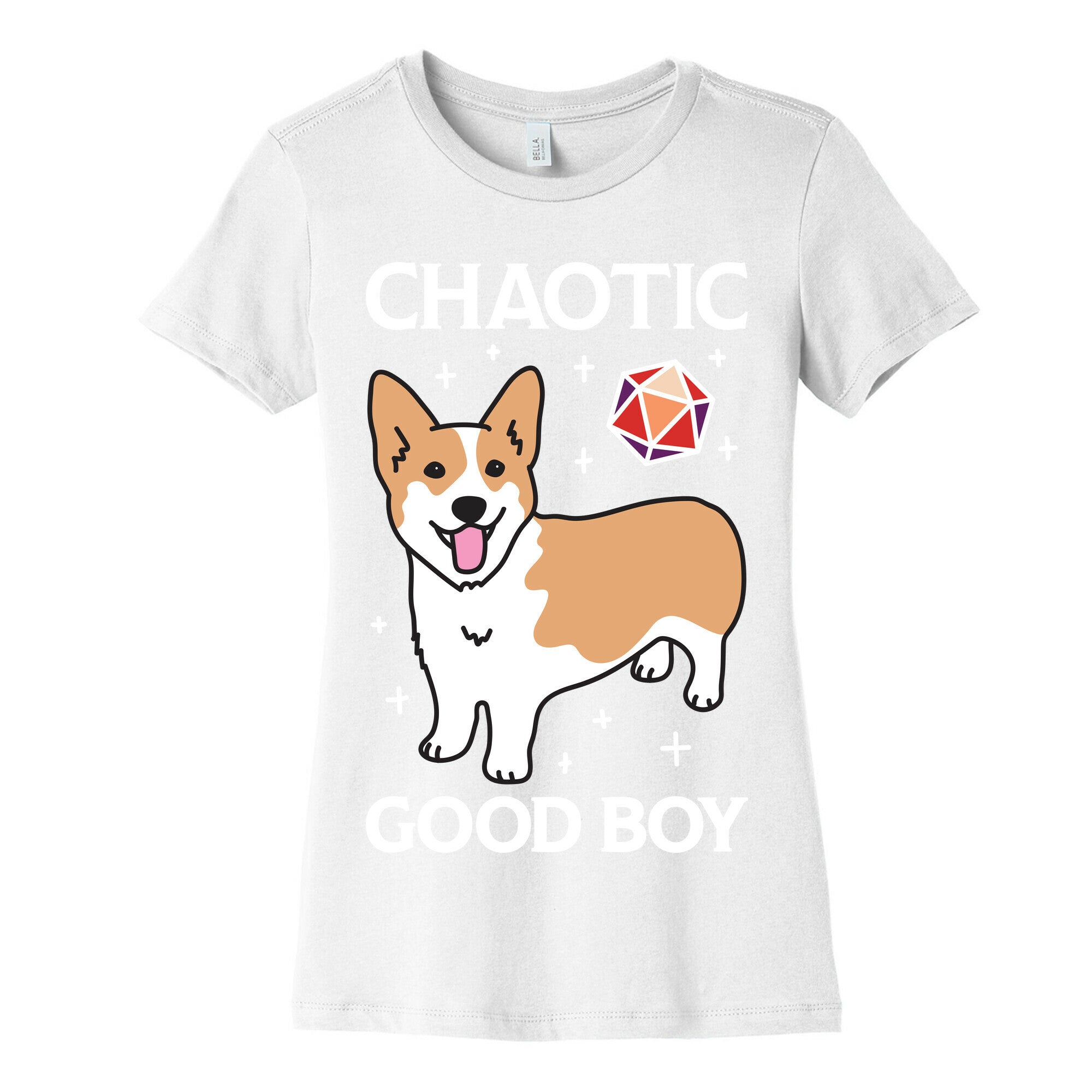 Chaotic Good Boy Corgi Women's Cotton Tee
