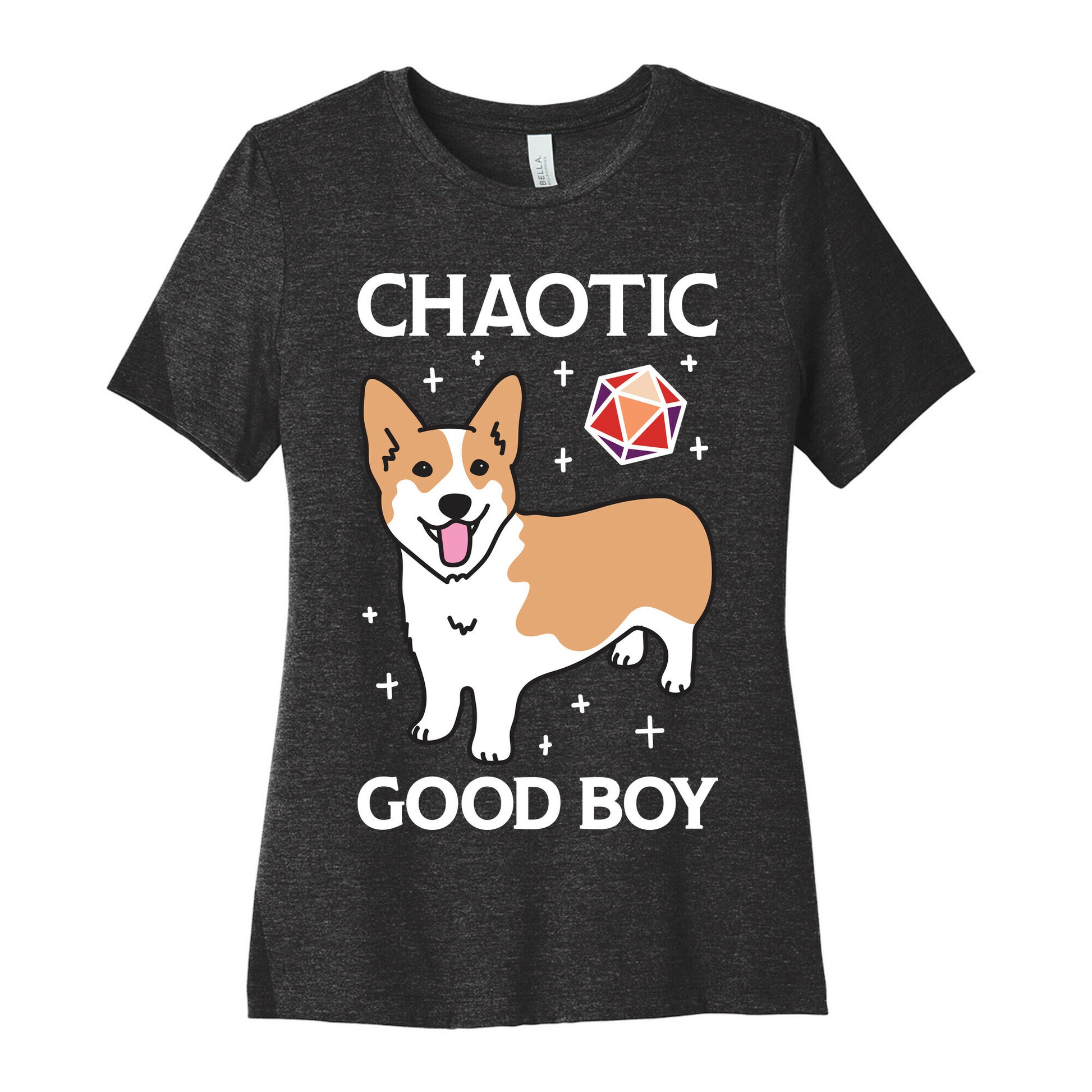 Chaotic Good Boy Corgi Women's Cotton Tee
