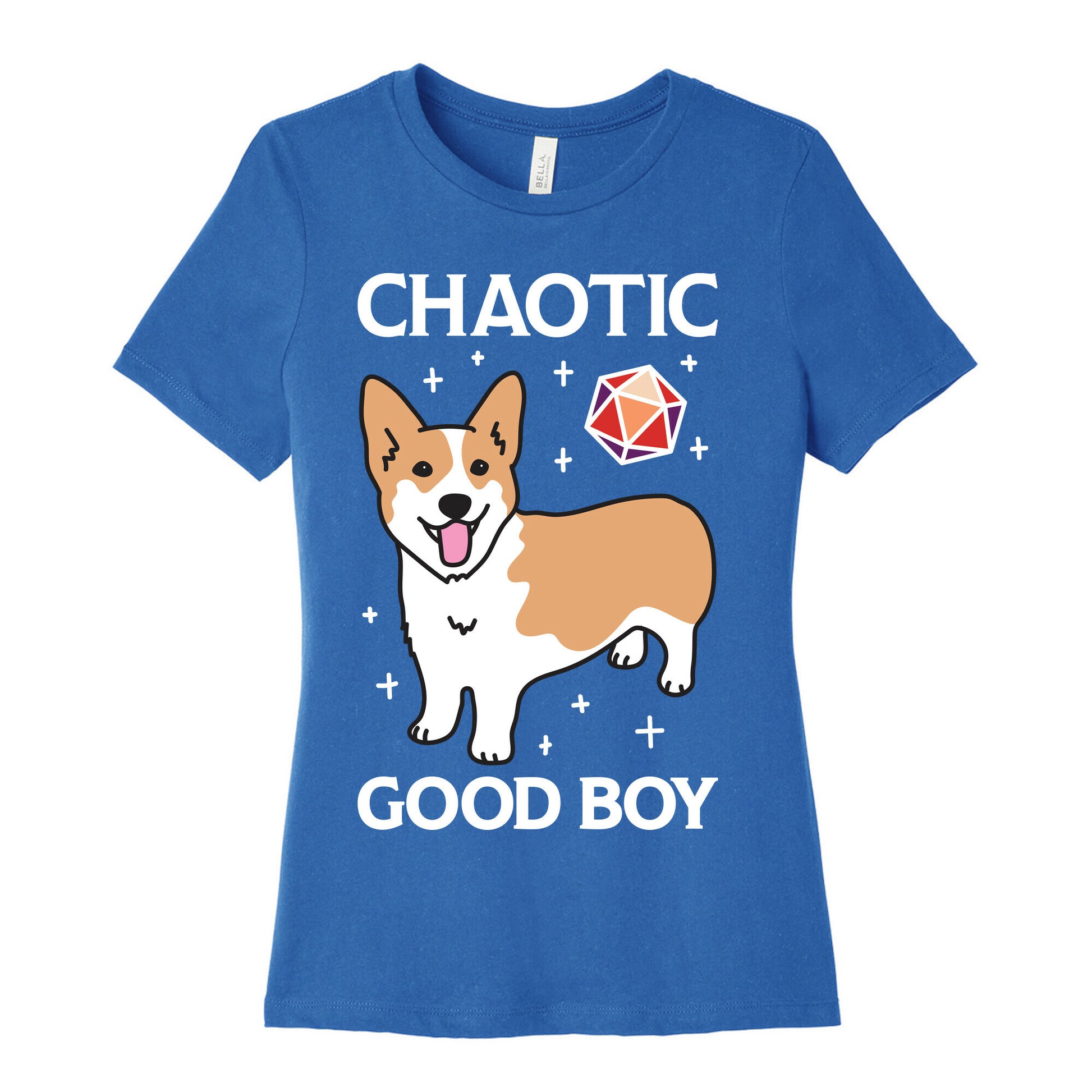 Chaotic Good Boy Corgi Women's Cotton Tee