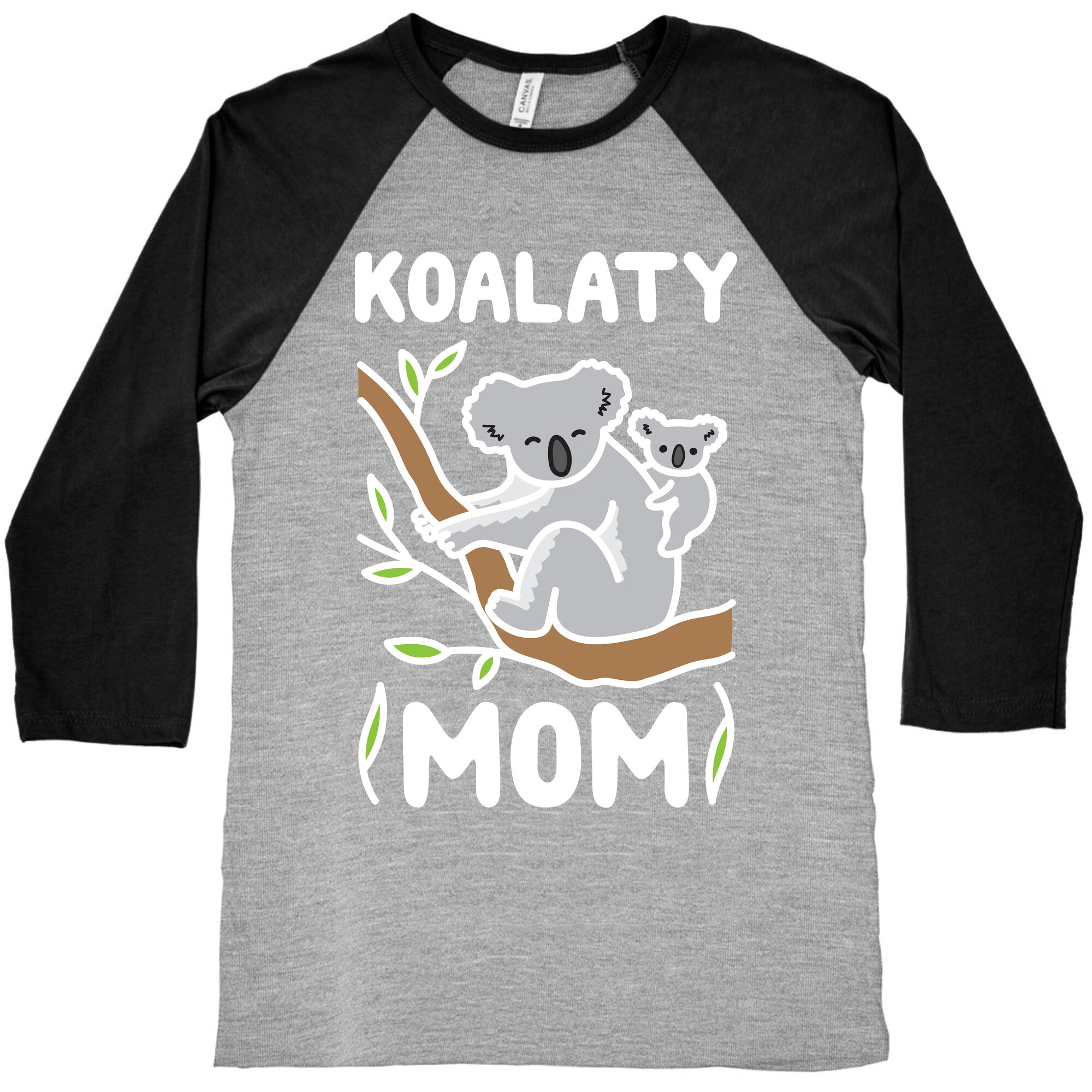 Koalaty Mom Koala Baseball Tee