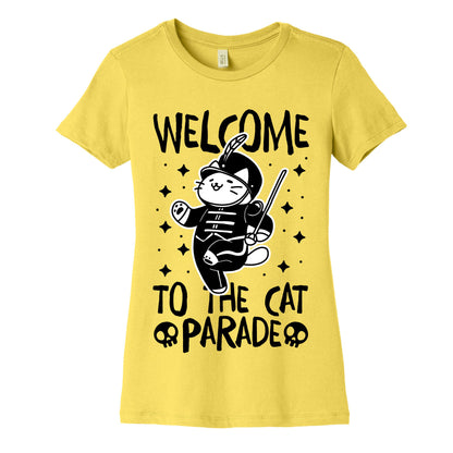 Welcome to the Cat Parade  Women's Cotton Tee