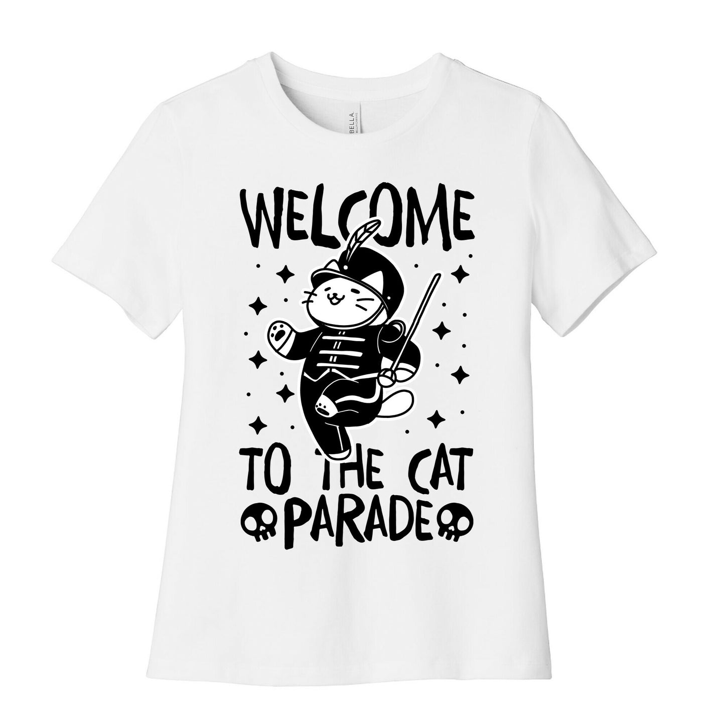 Welcome to the Cat Parade  Women's Cotton Tee