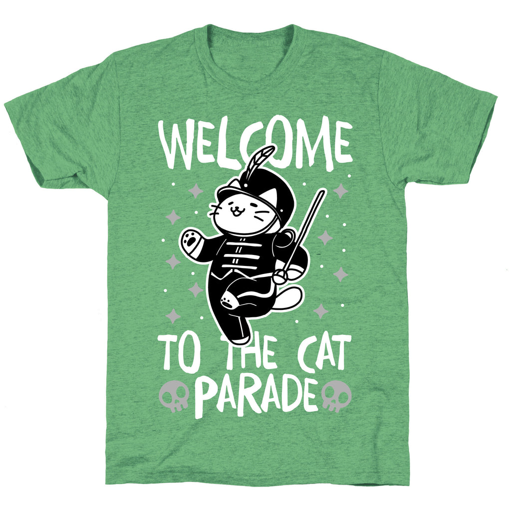 Welcome to the Cat Parade  Unisex Triblend Tee