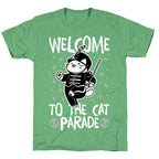 Welcome to the Cat Parade  Unisex Triblend Tee