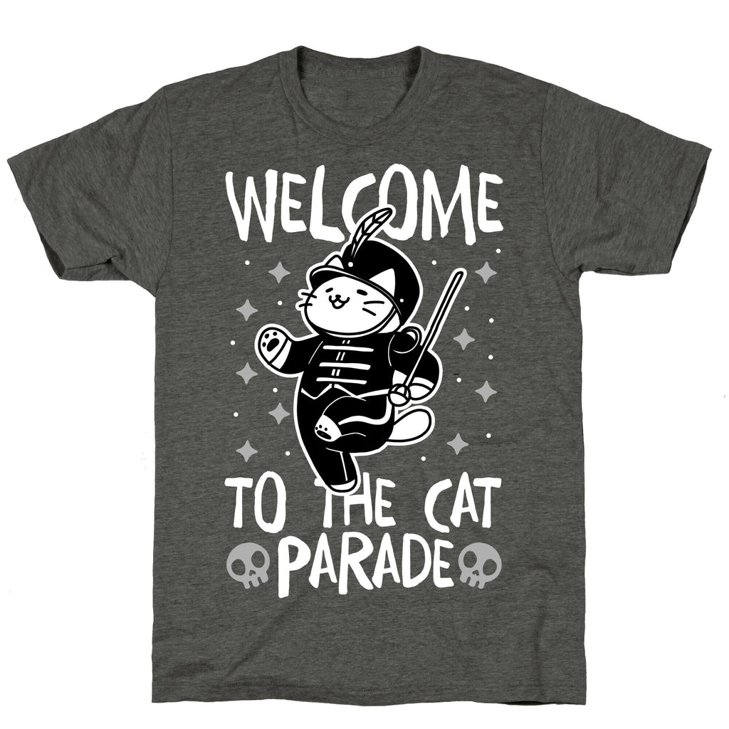 Welcome to the Cat Parade  Unisex Triblend Tee