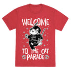 Welcome to the Cat Parade  Unisex Triblend Tee