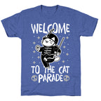 Welcome to the Cat Parade  Unisex Triblend Tee