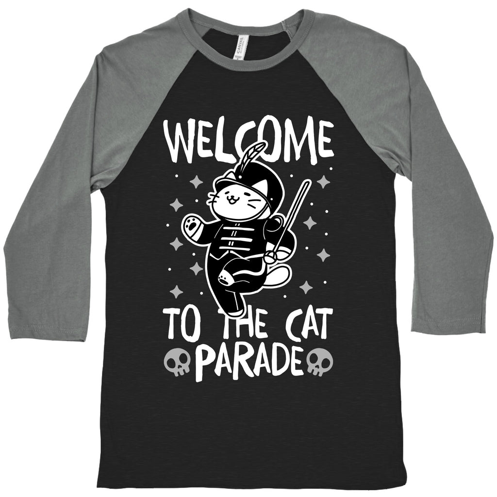Welcome to the Cat Parade  Baseball Tee