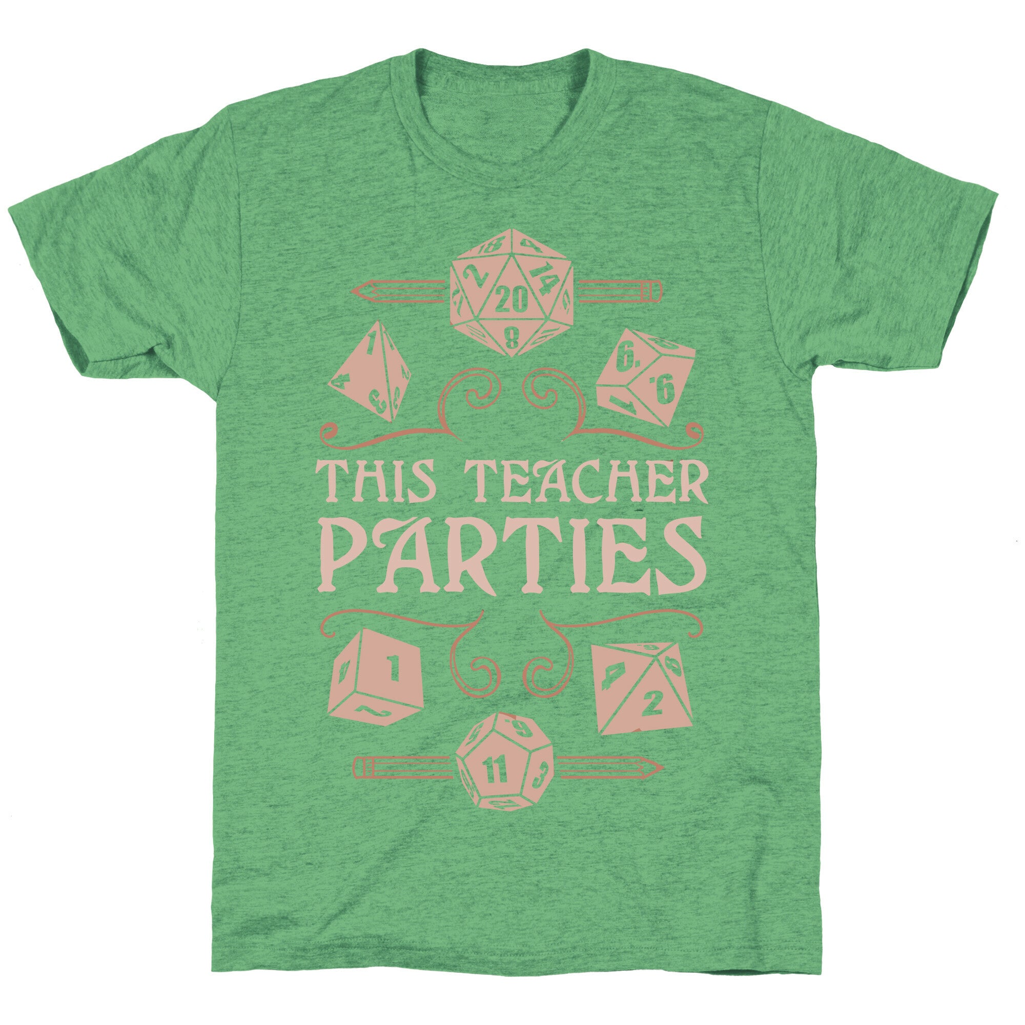 This Teacher Parties Unisex Triblend Tee