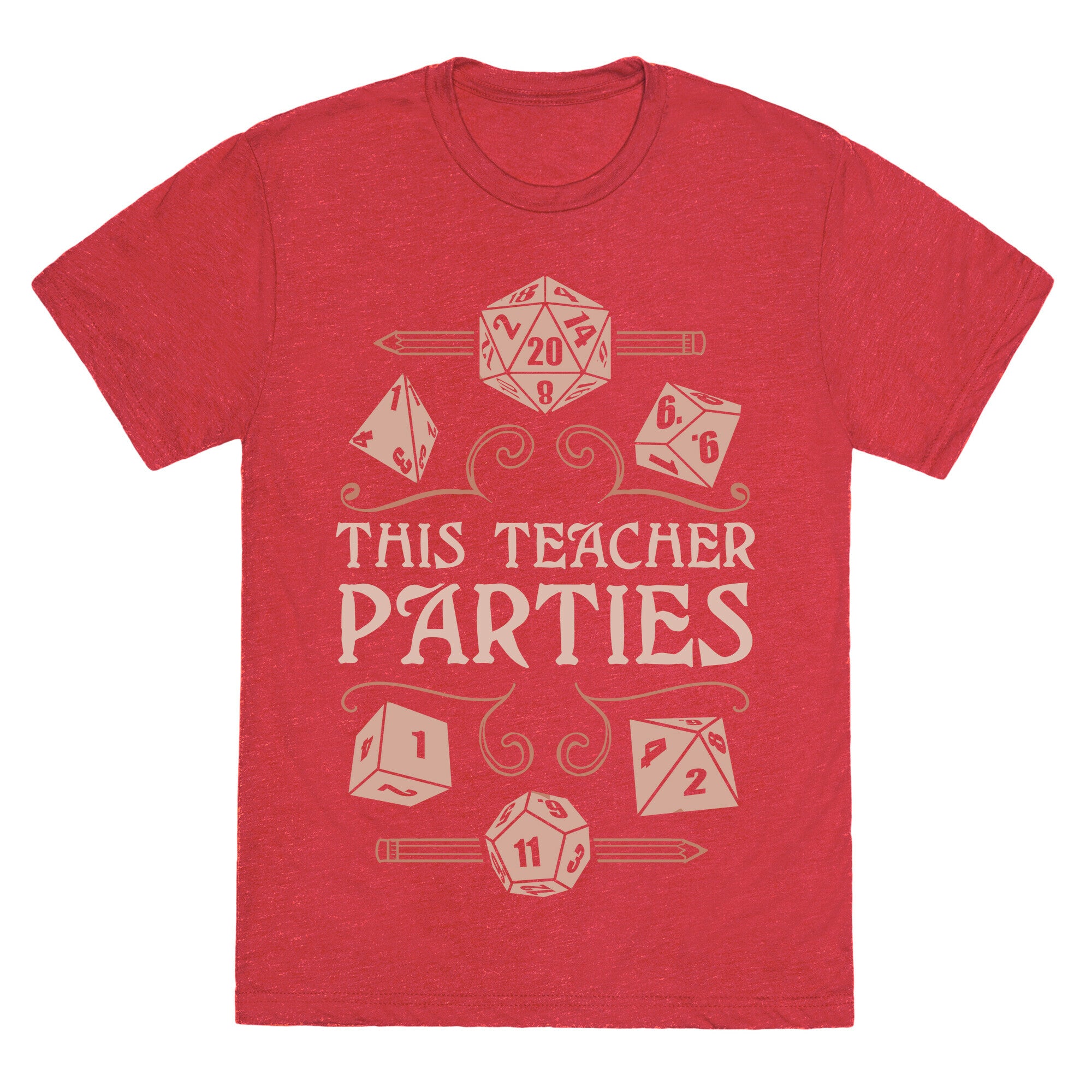 This Teacher Parties Unisex Triblend Tee