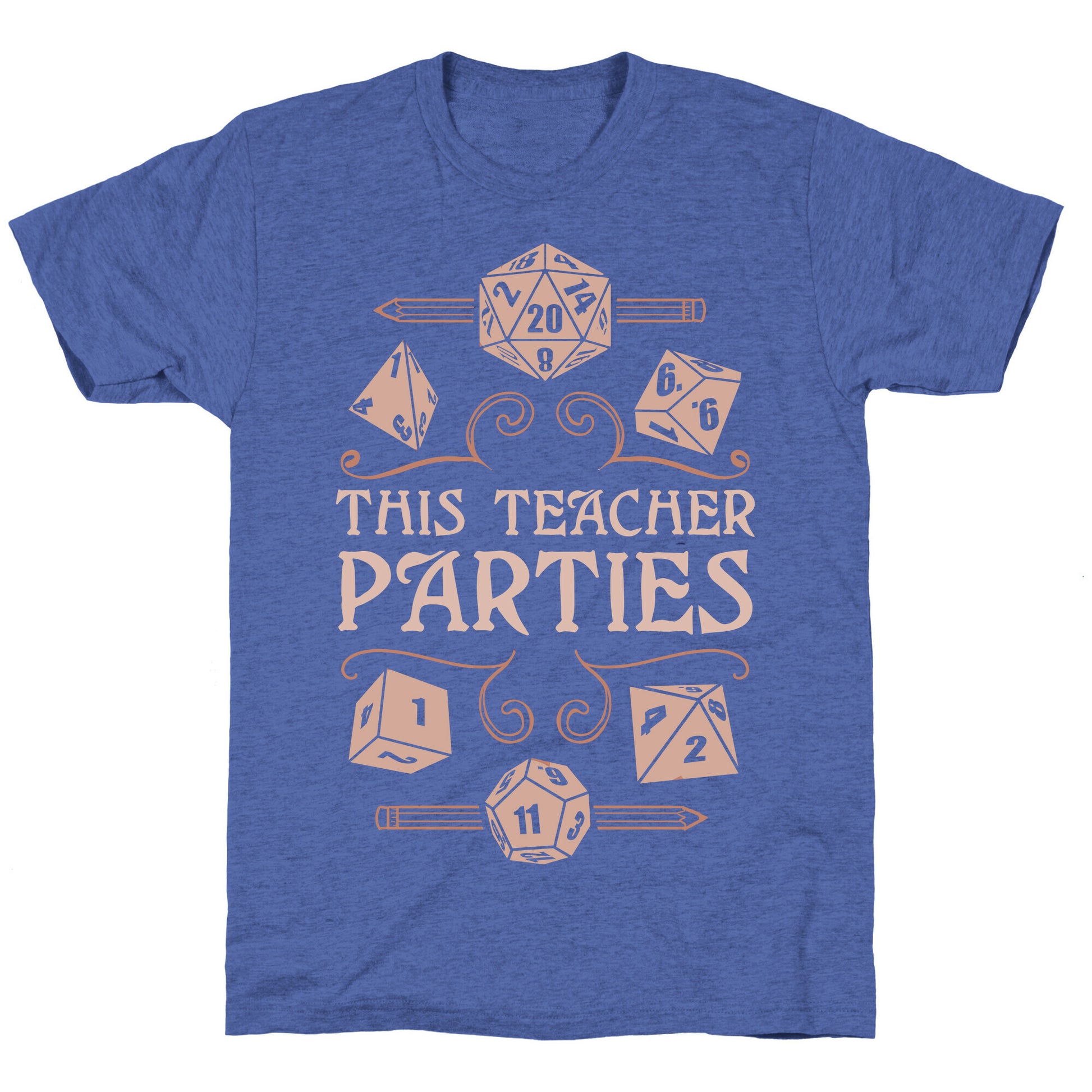 This Teacher Parties Unisex Triblend Tee