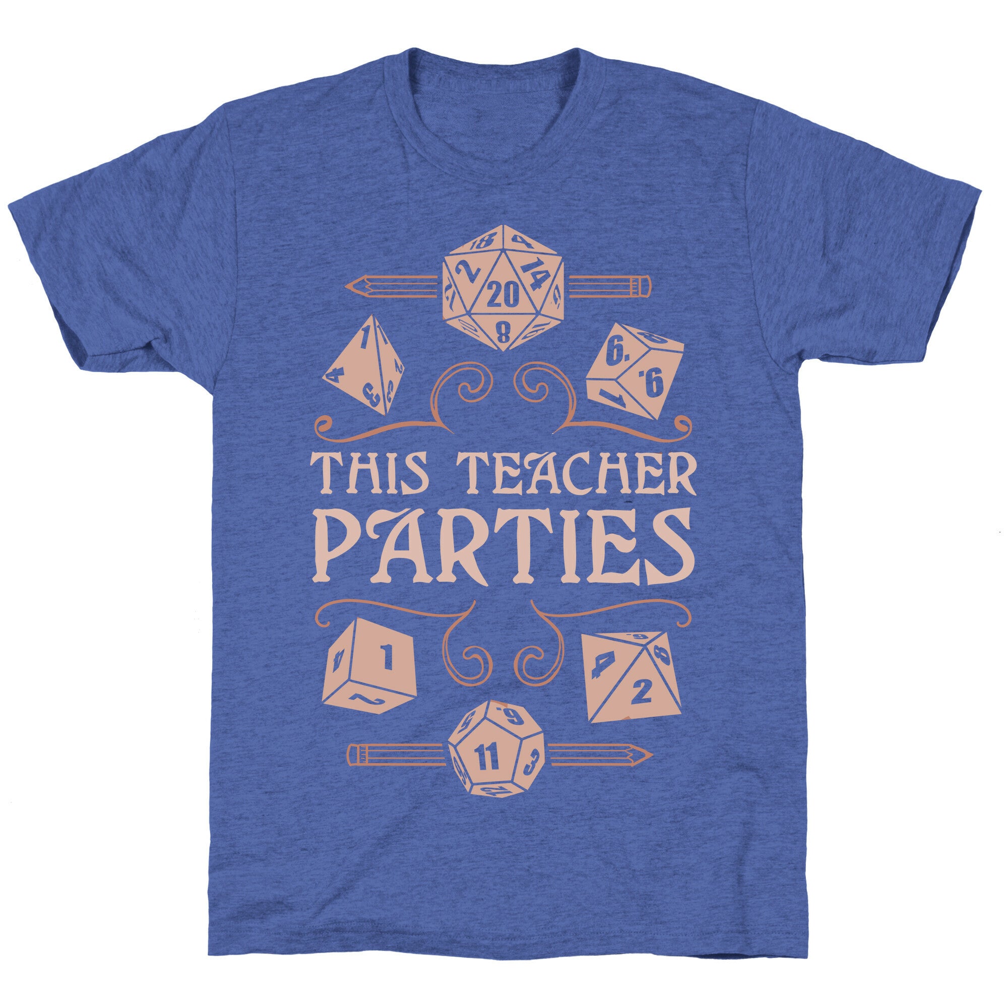 This Teacher Parties Unisex Triblend Tee