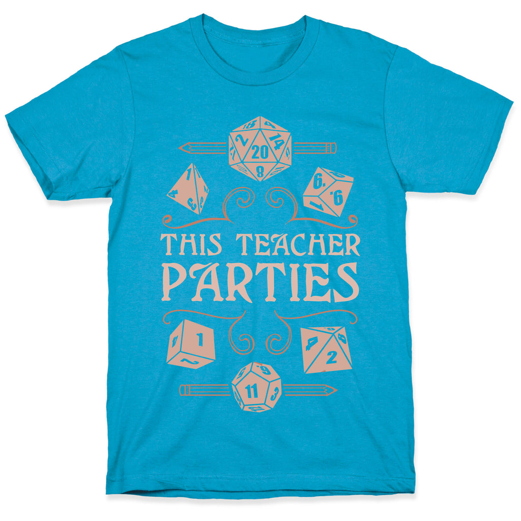 This Teacher Parties Unisex Triblend Tee