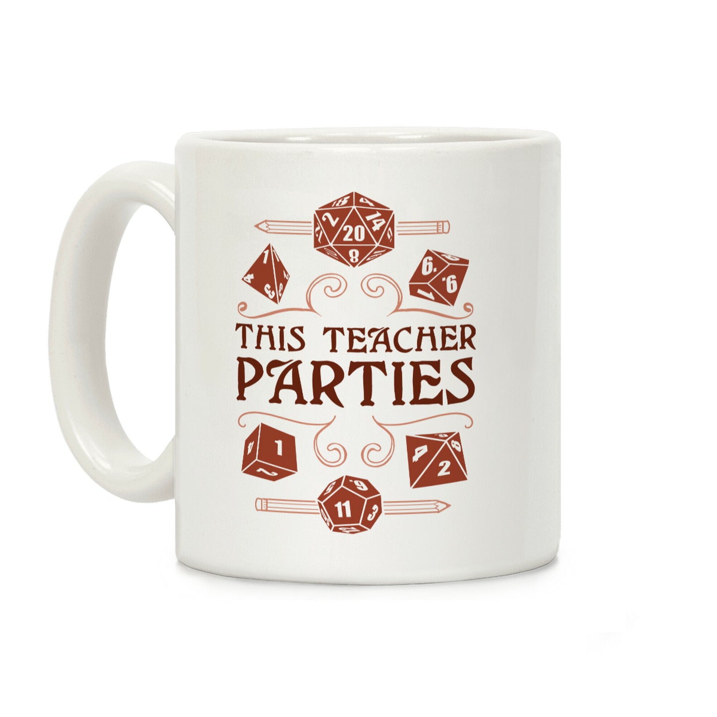 This Teacher Parties Coffee Mug