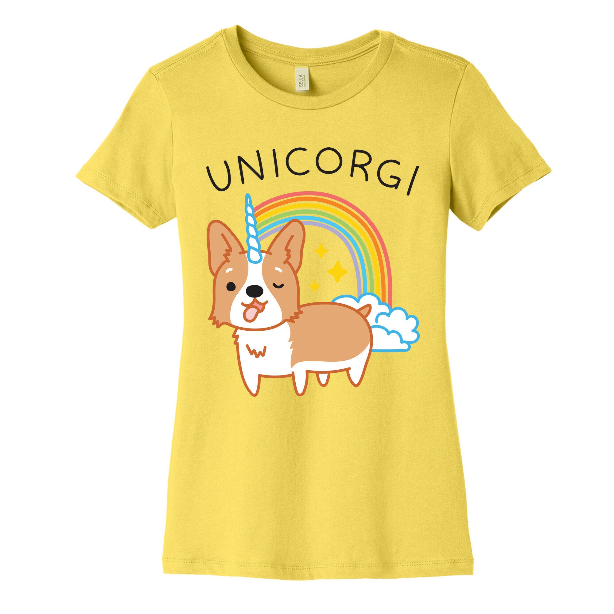 Unicorgi Corgi Unicorn Women's Cotton Tee