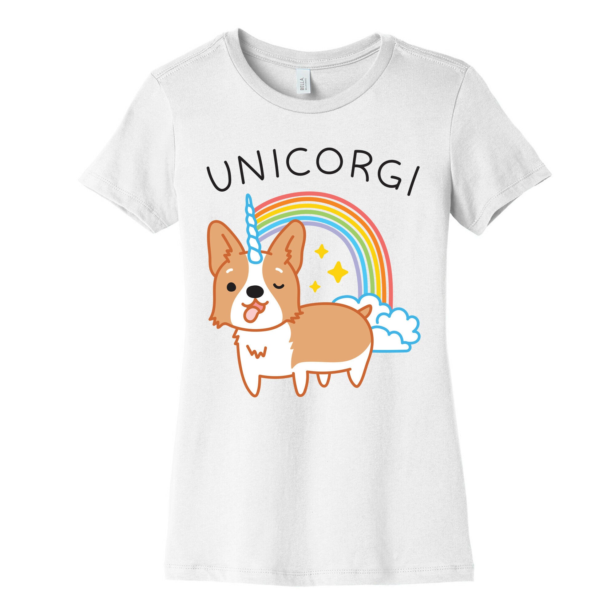 Unicorgi Corgi Unicorn Women's Cotton Tee
