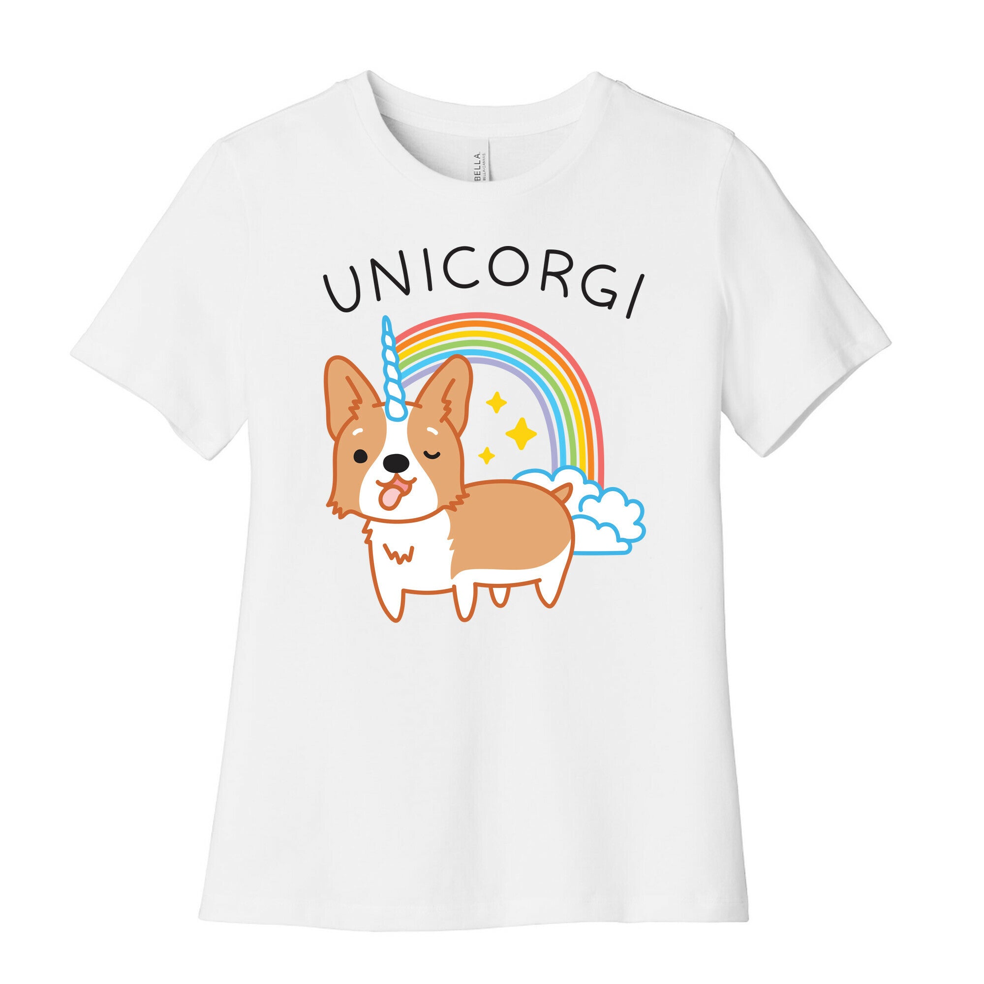 Unicorgi Corgi Unicorn Women's Cotton Tee