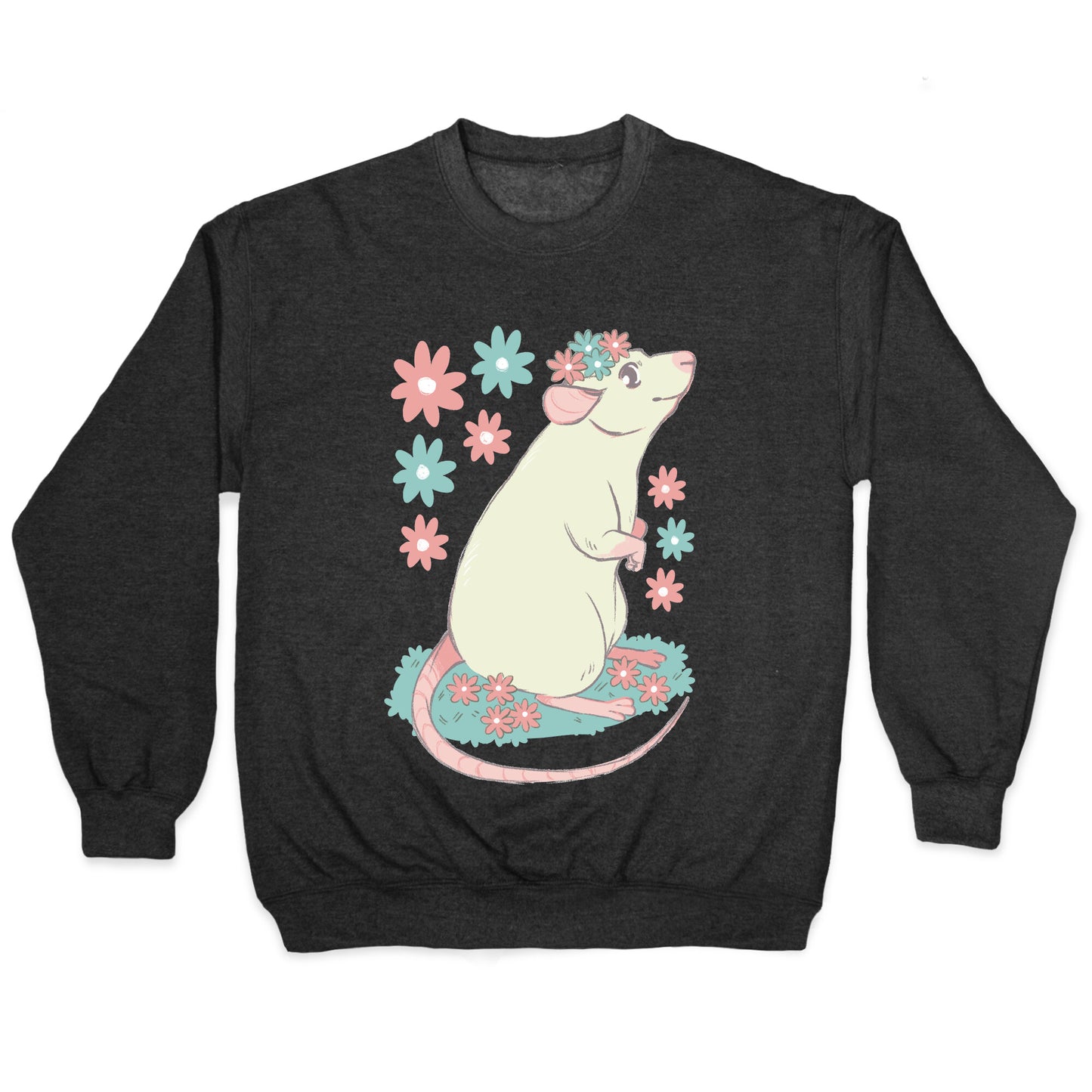 Soft Pastel Rat Crewneck Sweatshirt