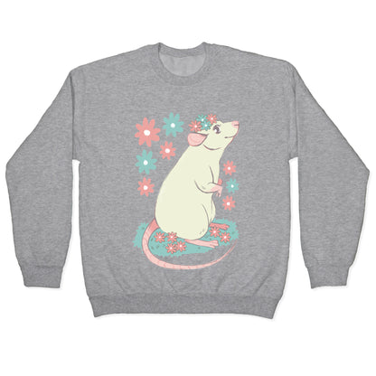 Soft Pastel Rat Crewneck Sweatshirt