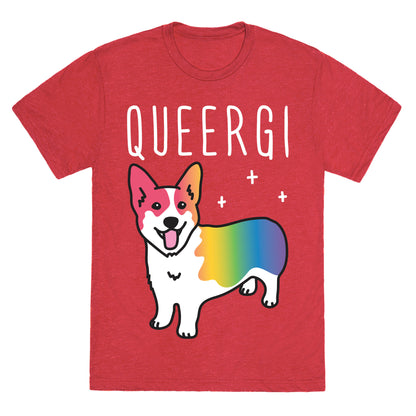 Queergi LGBTQ Corgi Unisex Triblend Tee