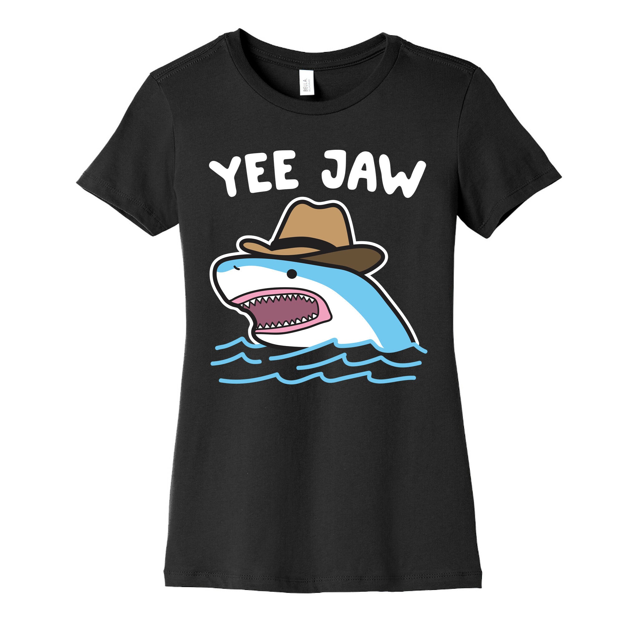Yee Jaw Cowboy Shark Women's Cotton Tee