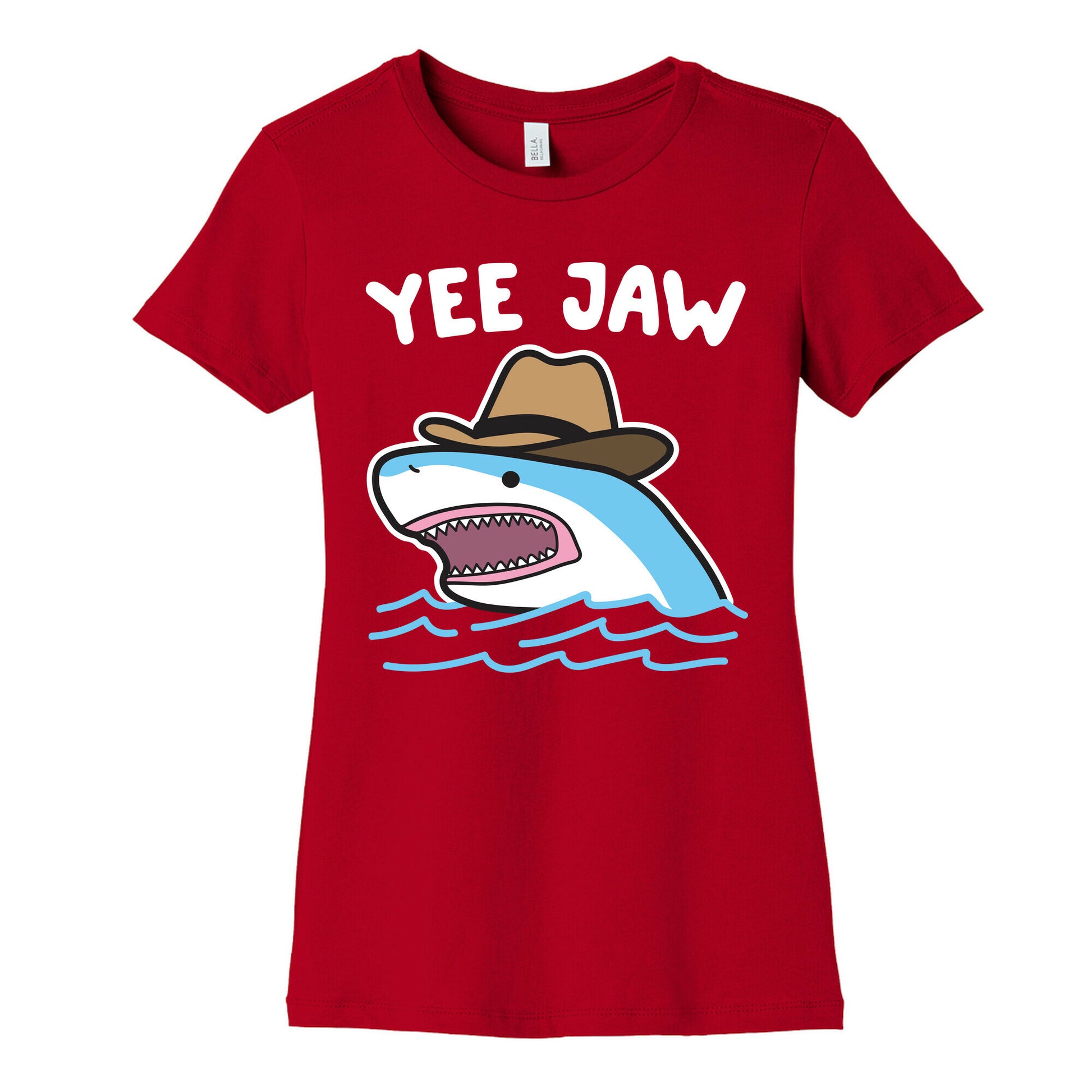 Yee Jaw Cowboy Shark Women's Cotton Tee