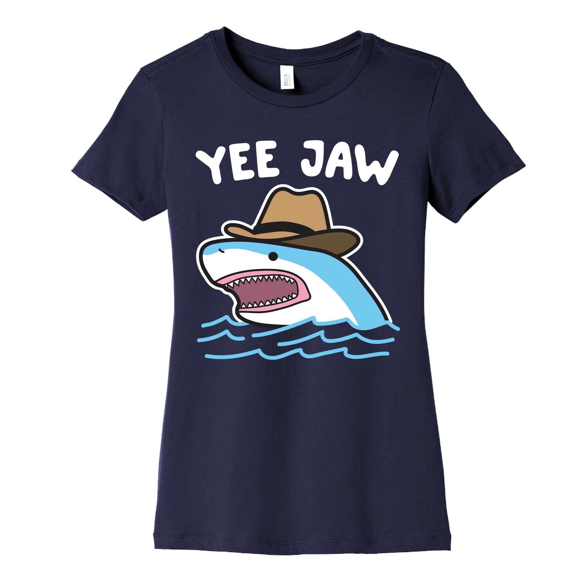 Yee Jaw Cowboy Shark Women's Cotton Tee