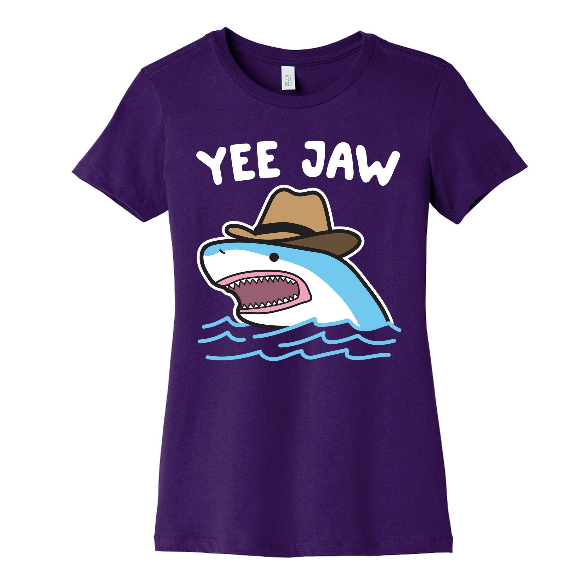 Yee Jaw Cowboy Shark Women's Cotton Tee