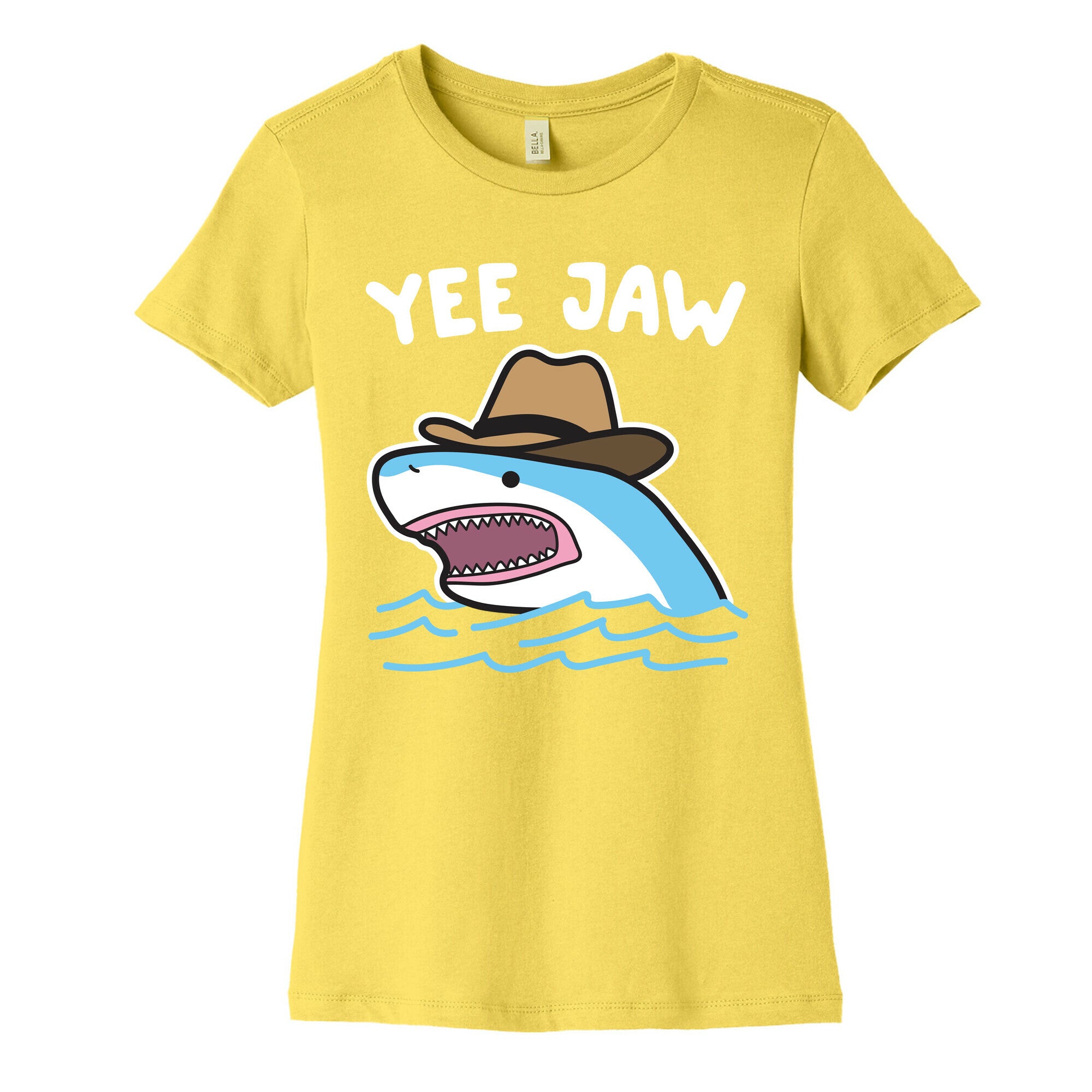 Yee Jaw Cowboy Shark Women's Cotton Tee