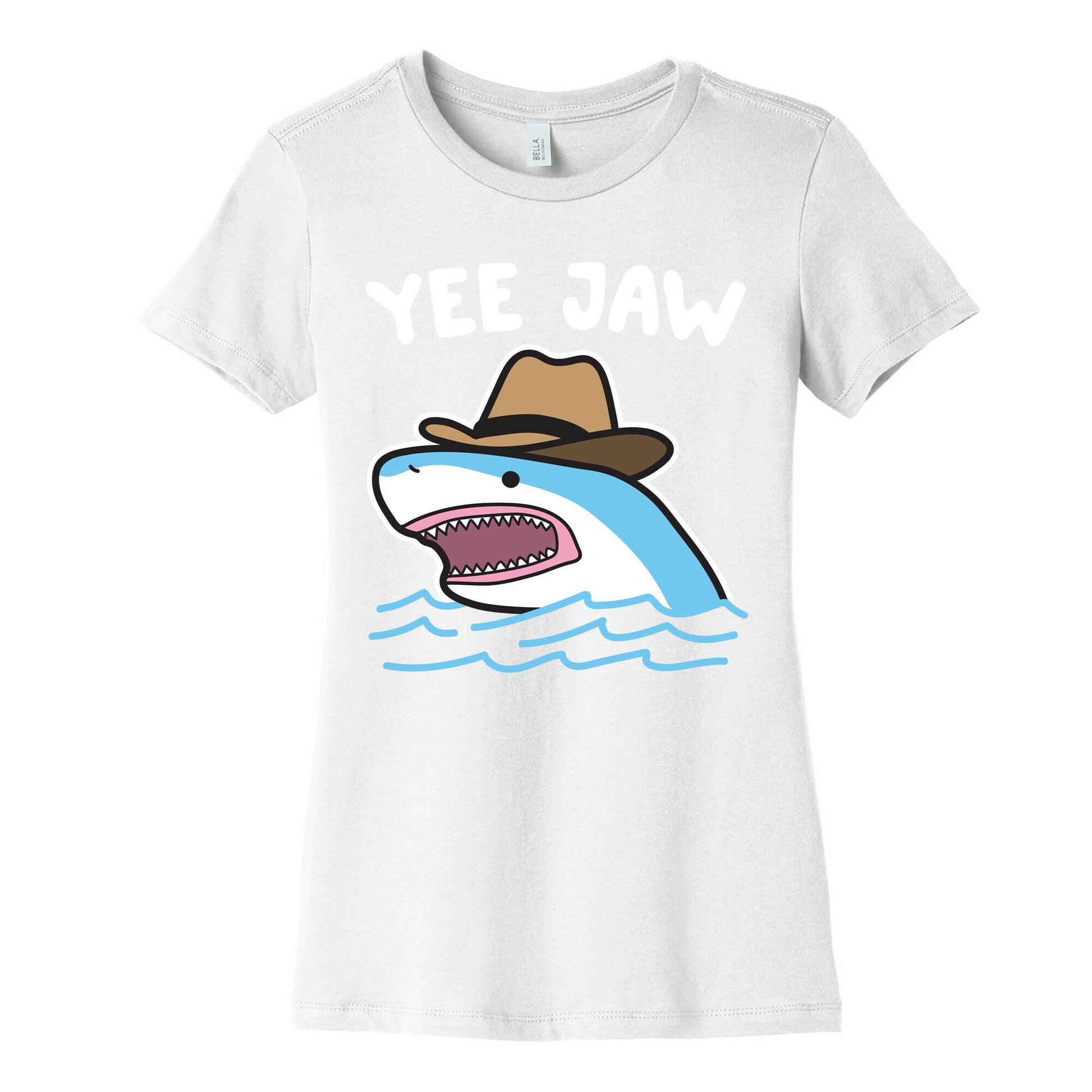 Yee Jaw Cowboy Shark Women's Cotton Tee