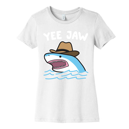 Yee Jaw Cowboy Shark Women's Cotton Tee