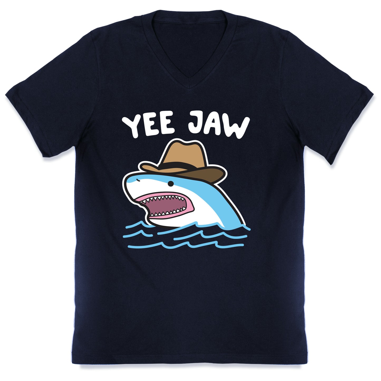 Yee Jaw Cowboy Shark V-Neck