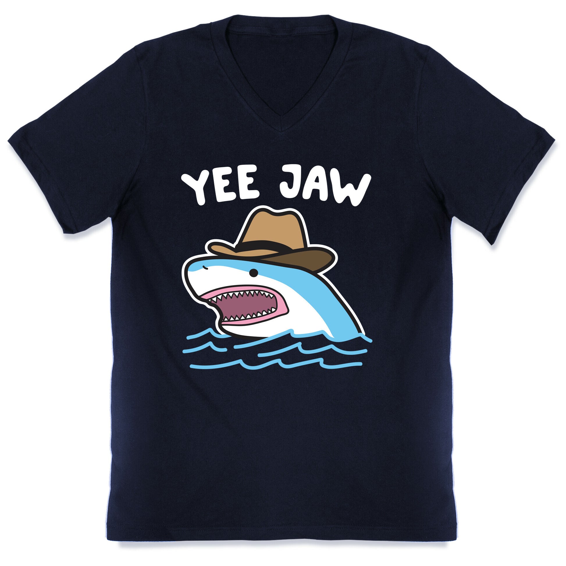 Yee Jaw Cowboy Shark V-Neck