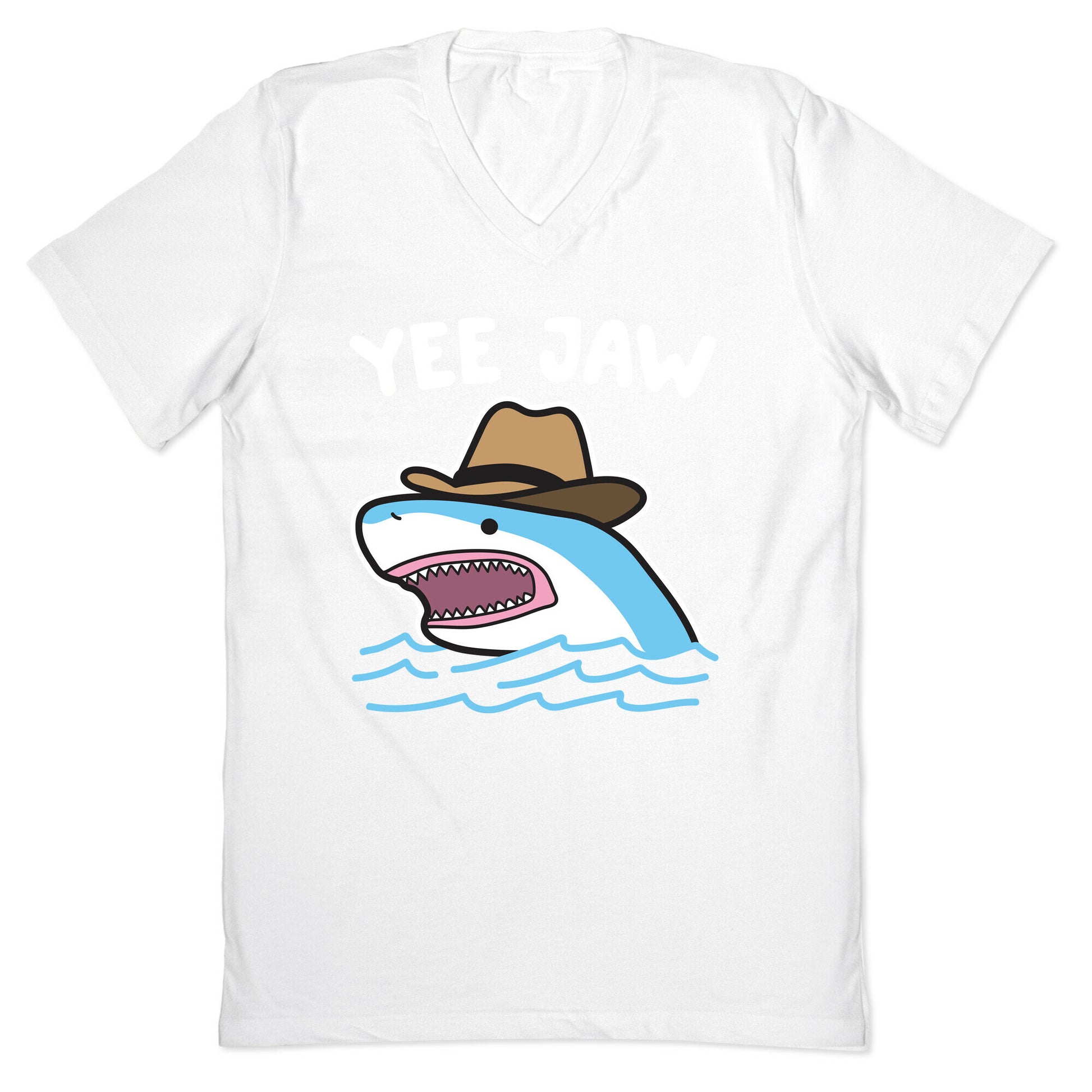 Yee Jaw Cowboy Shark V-Neck