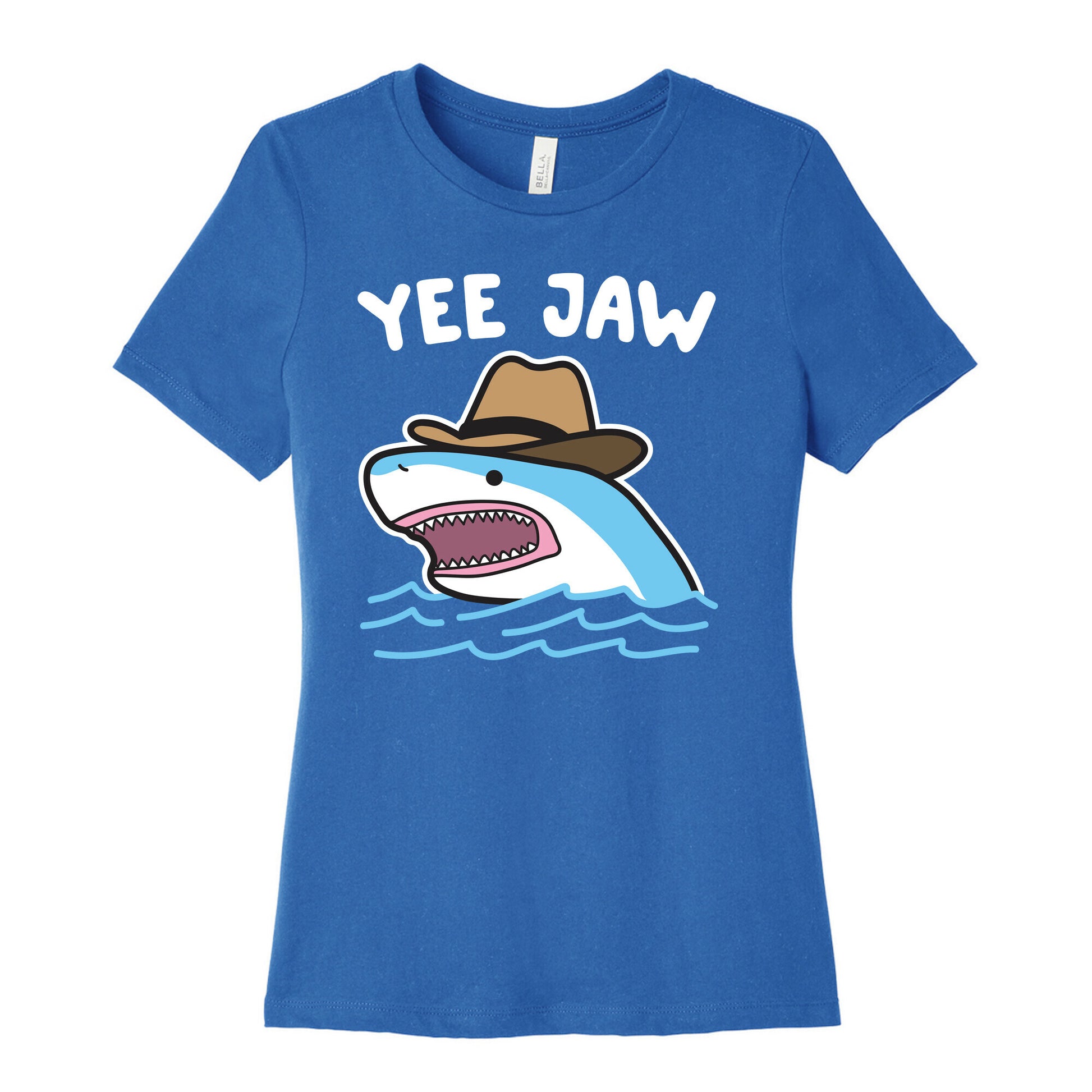 Yee Jaw Cowboy Shark Women's Cotton Tee