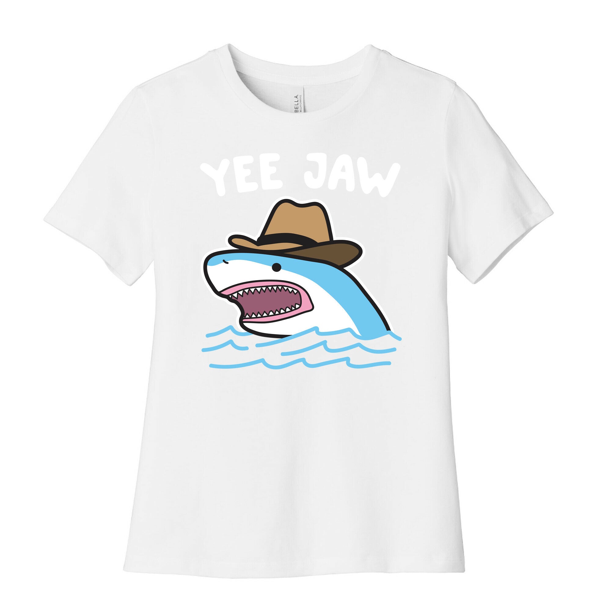 Yee Jaw Cowboy Shark Women's Cotton Tee
