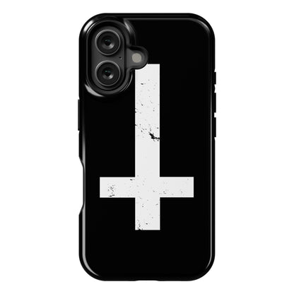 Upside Down Cross Phone Case