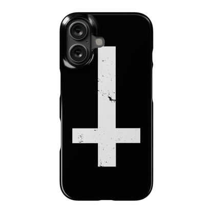 Upside Down Cross Phone Case