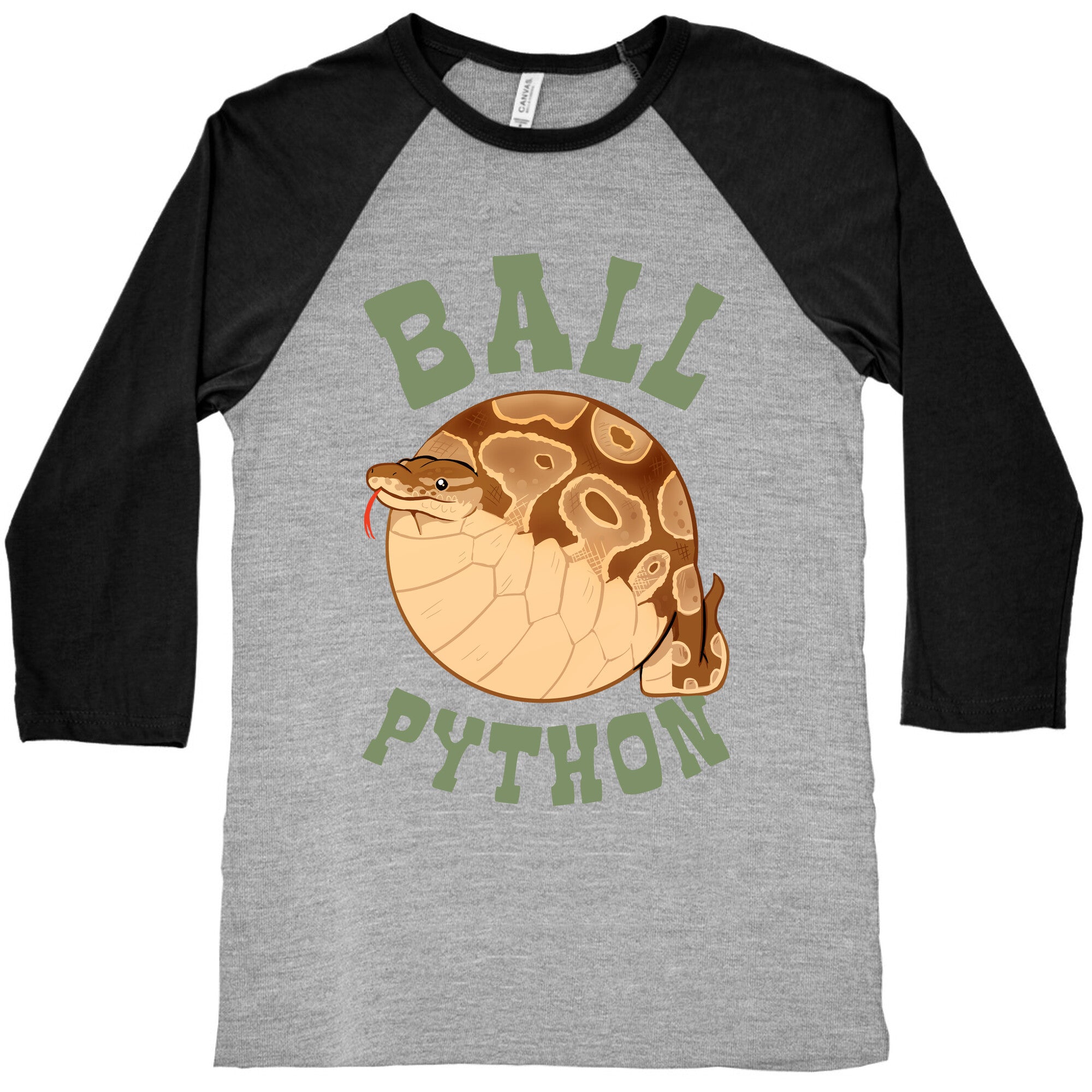 Ball Python Baseball Tee